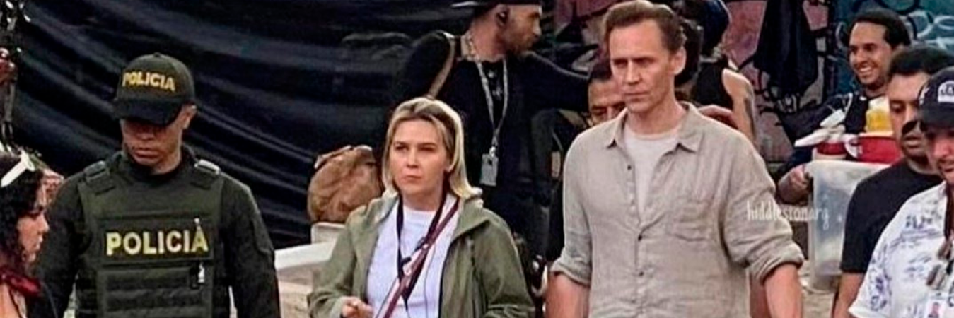 Actor Tom Hiddleston en Medellín. /FOTO: X @Pikerias