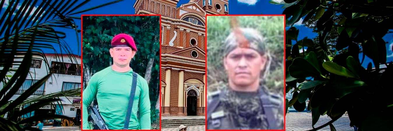 De izquierda a derecha: Eusebio de Jesús Agudelo Hernández, conocido como el Enano y alias Alonso. /FOTOS: ARCHIVO Y CORTESÍA.