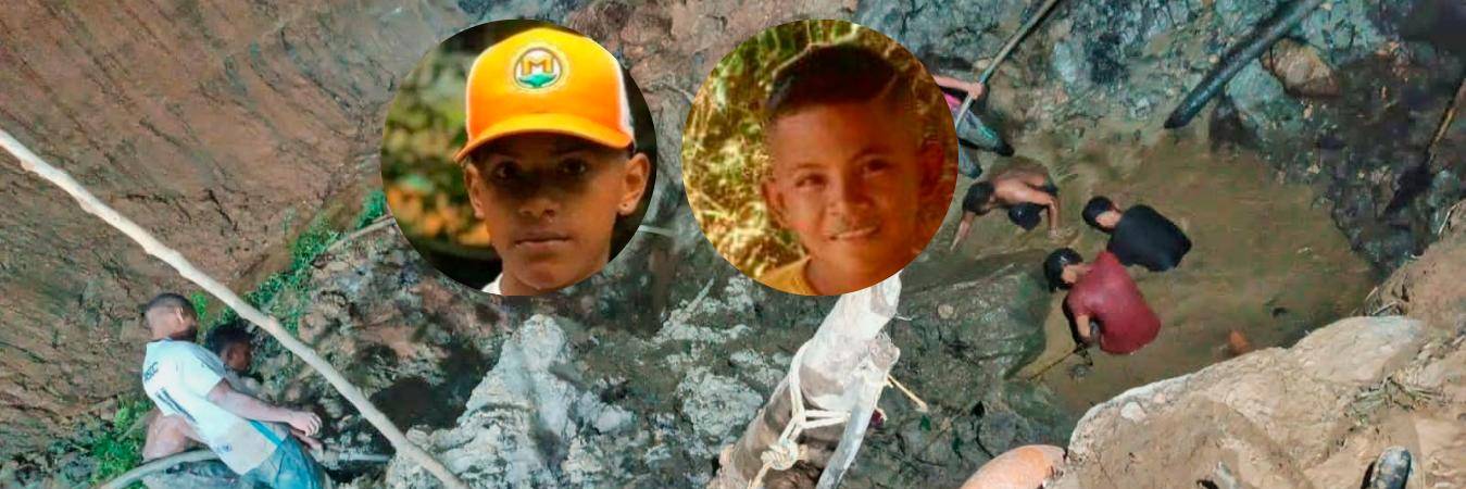 A la izquierda, Jhon Jairo Bohórquez (14 años) y a la derecha Samuel David Arroyo (11 años). /FOTOS: TOMADAS DE NECHÍ CANAL TV Y NP NOTICIAS ONLINE