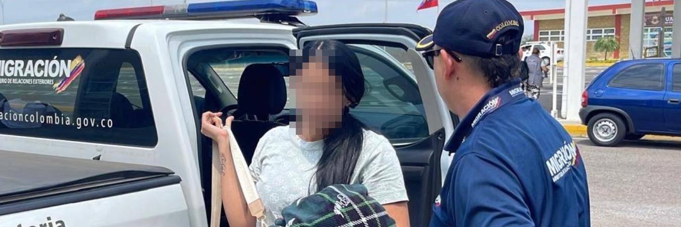 Alias Kata, condenada en Venezuela por trata de personas. FOTO: MIGRACIÓN COLOMBIA