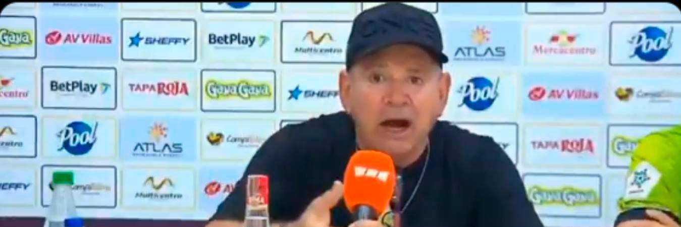 Hernán Darío ‘Arriero’ Herrera, director técnico de Once Caldas. / FOTO: CAPTURA DE VIDEO