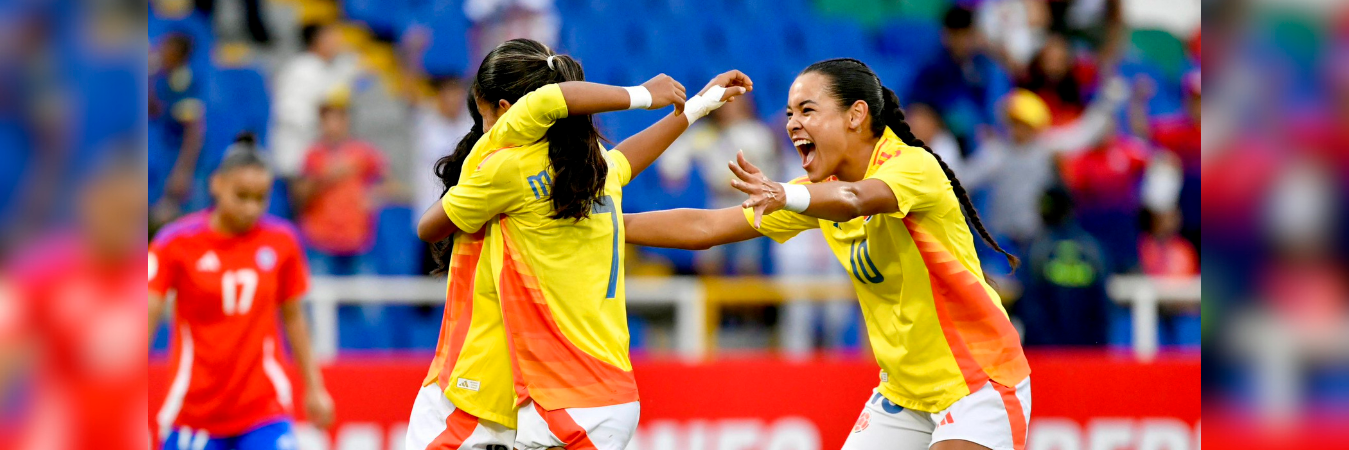 La Selección Colombia venció 0-1 a Chile en el Suramericano Femenino Sub-17. /FOTO: X @FCFSeleccionCol