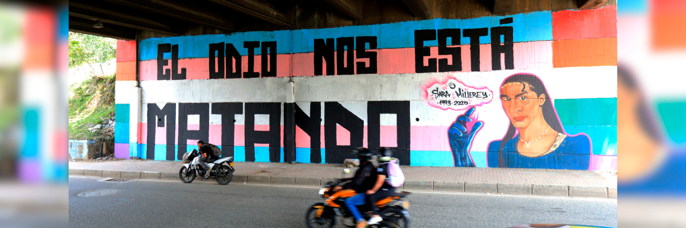 El mural está a la altura de Solla. / FOTO: Q’HUBO MEDELLÍN