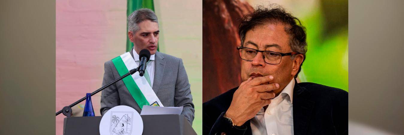 Andrés Julián Rendón y Gustavo Petro. /FOTO: ARCHIVO