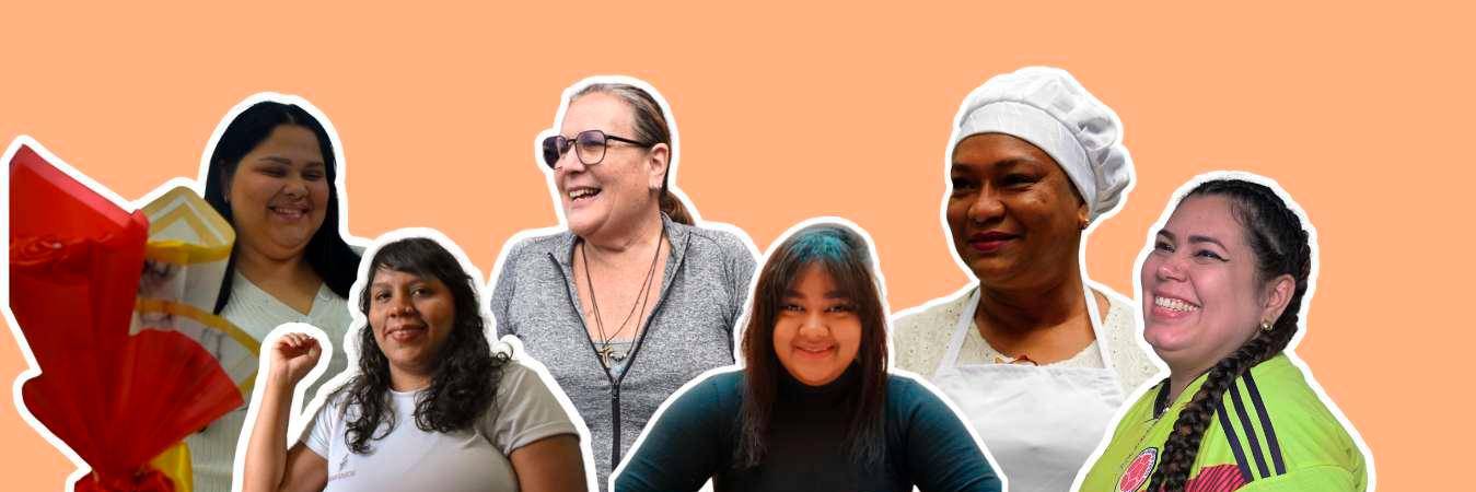 Las mujeres que hacen su camino en Medellín. / FOTOS: ESTUDIANTES UNIVERSIDAD DE MEDELLÍN