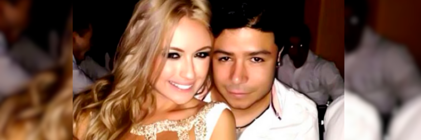 Sara Uribe junto a Daniel Calderón. /FOTO: REDES SOCIALES 