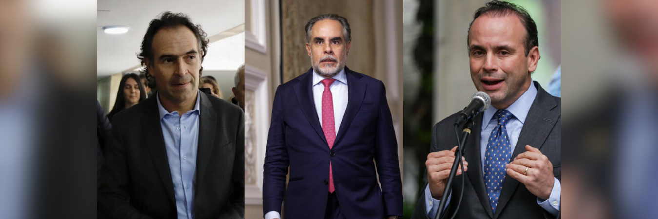 Federico Gutiérrez, Armando Benedetti y Alejandro Éder. /FOTOS: COLPRENSA