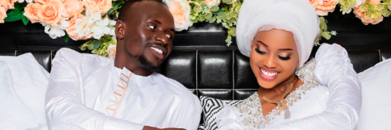 El futbolista Sadio Mané se casó con Aïsha Tamba, 13 años menor que él. /FOTO: INSTAGRAM @magvision_evens_officiel
