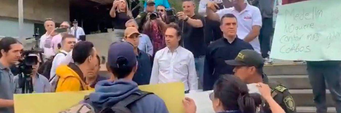 Federico Gutiérrez aseguró que eran jóvenes de la primera línea / FOTO: CAPTURA DE PANTALLA. 