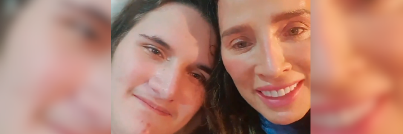 Luly Bossa junto a su hijo Ángelo. /FOTO: INSTAGRAM @lulybossa1