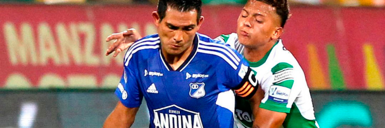 Atlético Nacional ante Millonarios. /FOTO: X @Dimayor