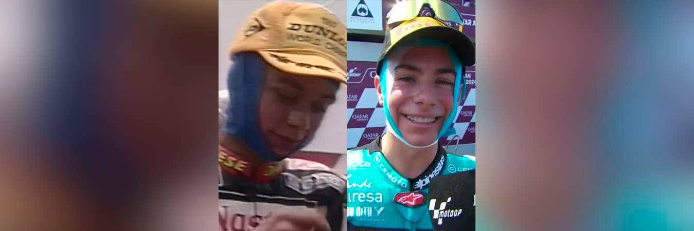 Valentino Rossi (izquierda) y David Alonso (derecha). /FOTO: ASPAR TEAM