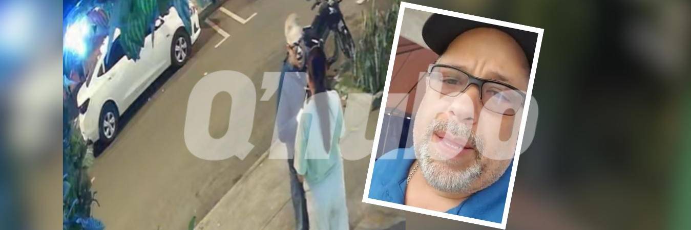 Última imagen del puertorriqueño Gustavo Javier Rodríguez Meléndez con vida en Medellín. FOTOS: CAPTURADE VIDEO Y CORTESÍA