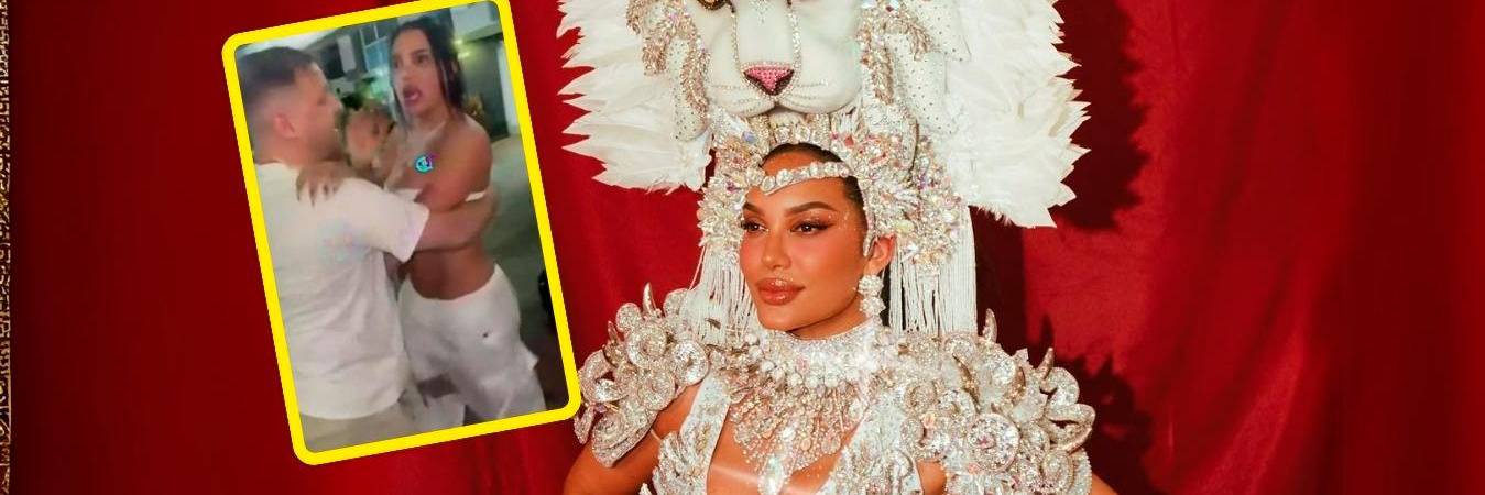 Hacía cuatro años que Andrea Valdiri no estaba en el Carnaval de Barranquilla. / FOTO: @ANDREAVALDIRISOS