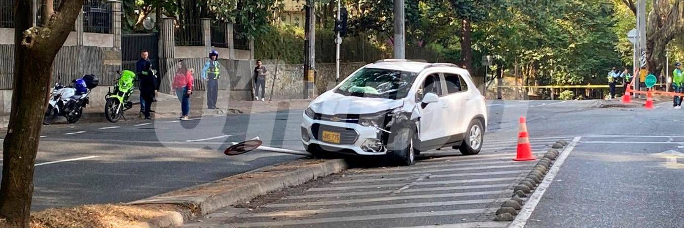 El hombre manejaba en sentido sur norte desde Envigado. /FOTO: ANDRÉS FELIPE OSORIO GARCÍA