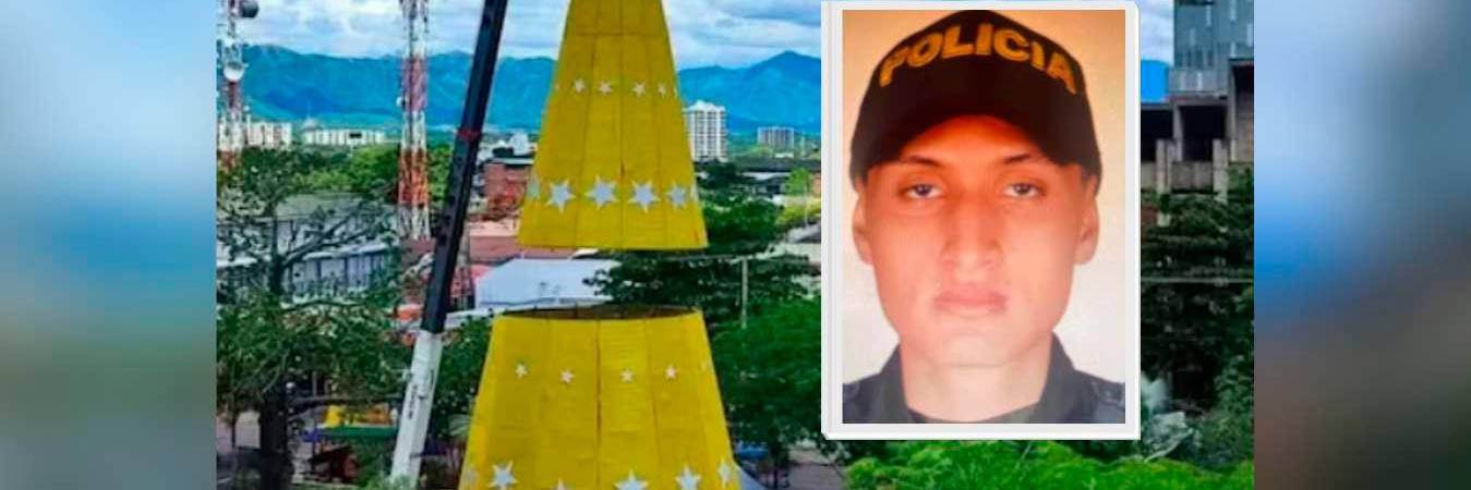 El joven salvó a una mujer que estaba debajo del árbol. / FOTOS: ALCALDÍA DE GIRARDOT Y TOMADA DE REDES SOCIALES