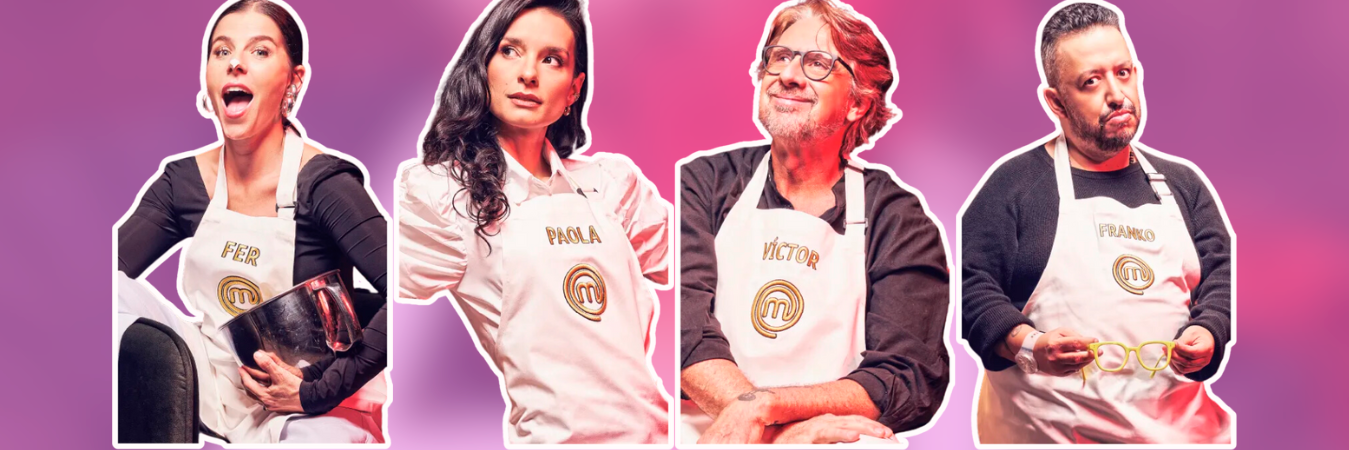 De izquierda a derecha: María Fernanda Yepes, Paola Rey, Víctor Mallarino y Franko Bonilla. / FOTOS: MASTERCHEF