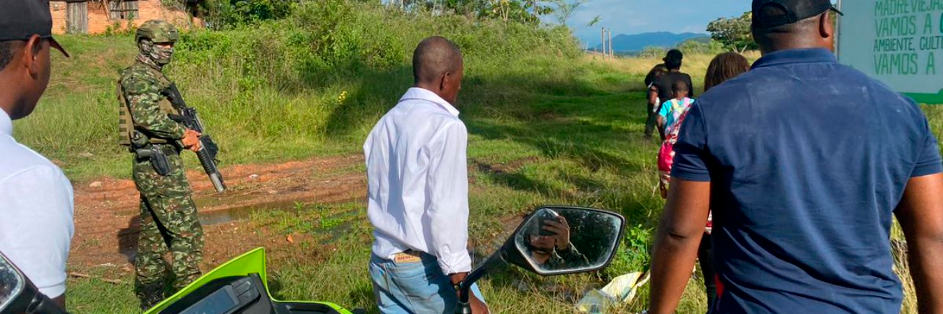 Las autoridades realizaron la evacuación de Márquez y toda la familia. / FOTO: @WILSON_SUAZA_