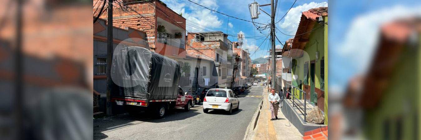 En esta cuadra del barrio El Chinguí, de Envigado, ocurrió el asesinato de Sara Monsalve Isaza. /FOTO: ANDRÉS FELIPE OSORIO GARCÍA 