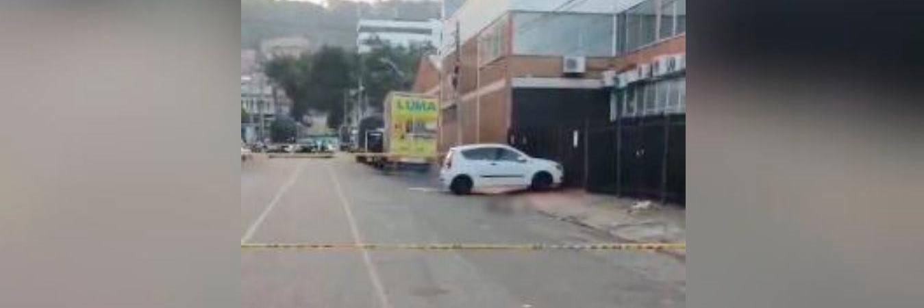 Este es el lugar en el que un hombre fue atropellado por un camión en el Barrio Colón. /FOTO: CORTESÍA. 