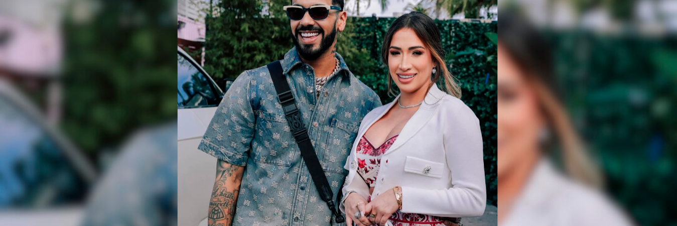 Anuel junto a su pareja Laury Saavedra. /FOTO: INSTAGRAM @anuel