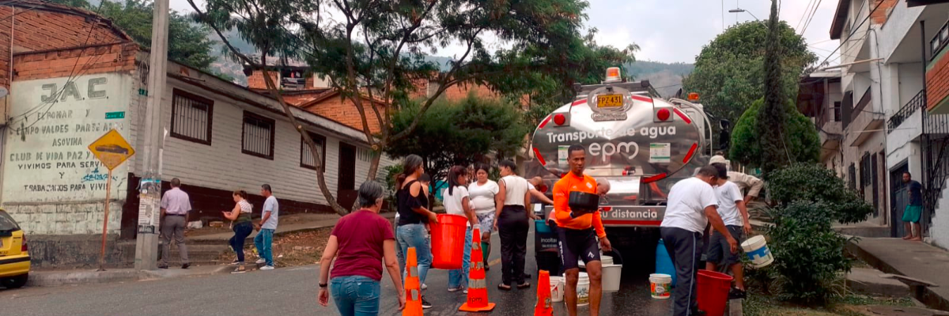 EPM dispondrá de carrotanques para atender a la comunidad. /FOTO: EPM