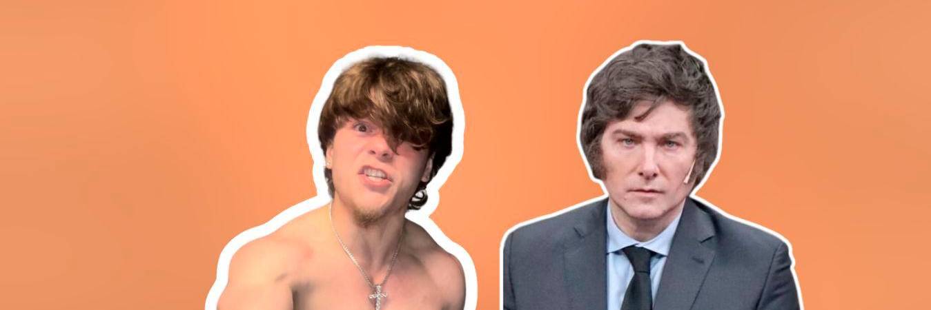 Ape (izquierda) y Javier Milei (derecha). / FOTO: CAPTURA DE PANTALLA Y @JMILEI