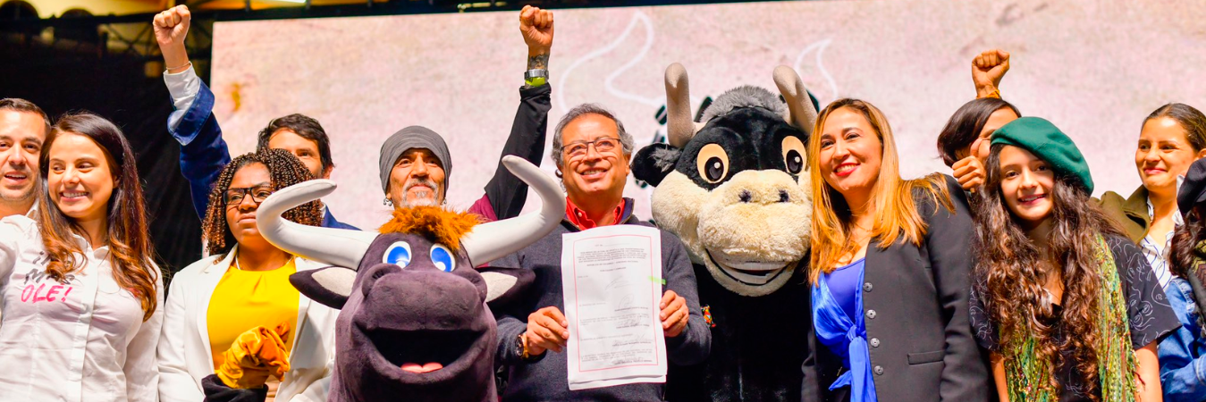 La lucha contra la tauromaquia en el país lleva cerca de 30 años. / FOTO: PRESIDENCIA DE COLOMBIA