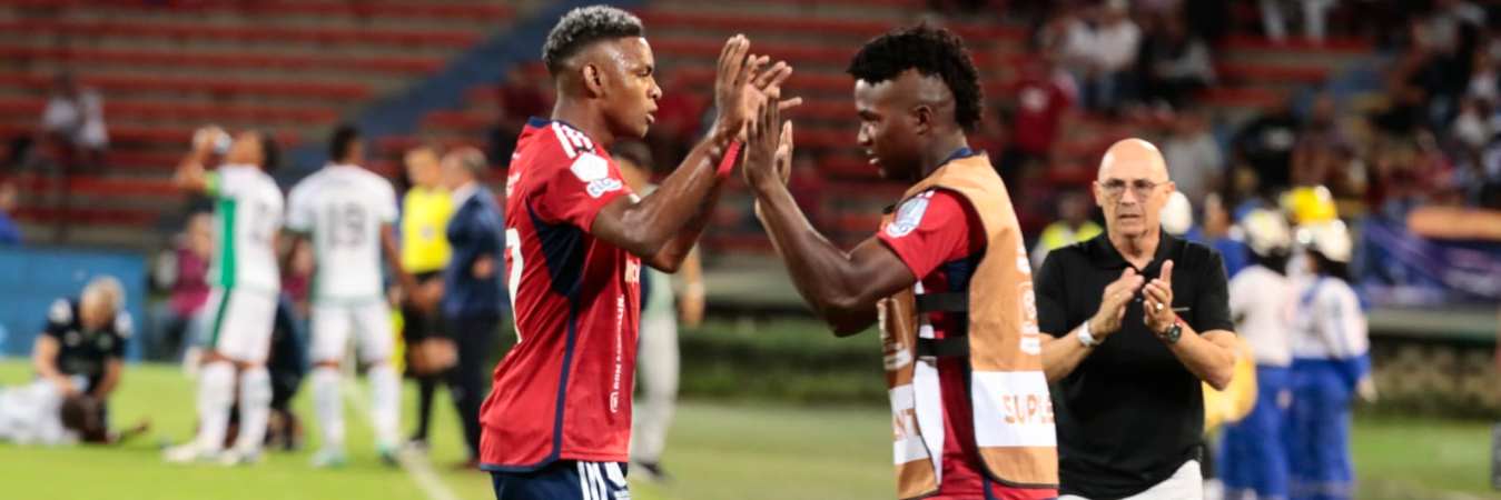 Independiente Medellín en su cuarto partido de la Liga BetPlay. /FOTO: CARLOS VELÁSQUEZ 