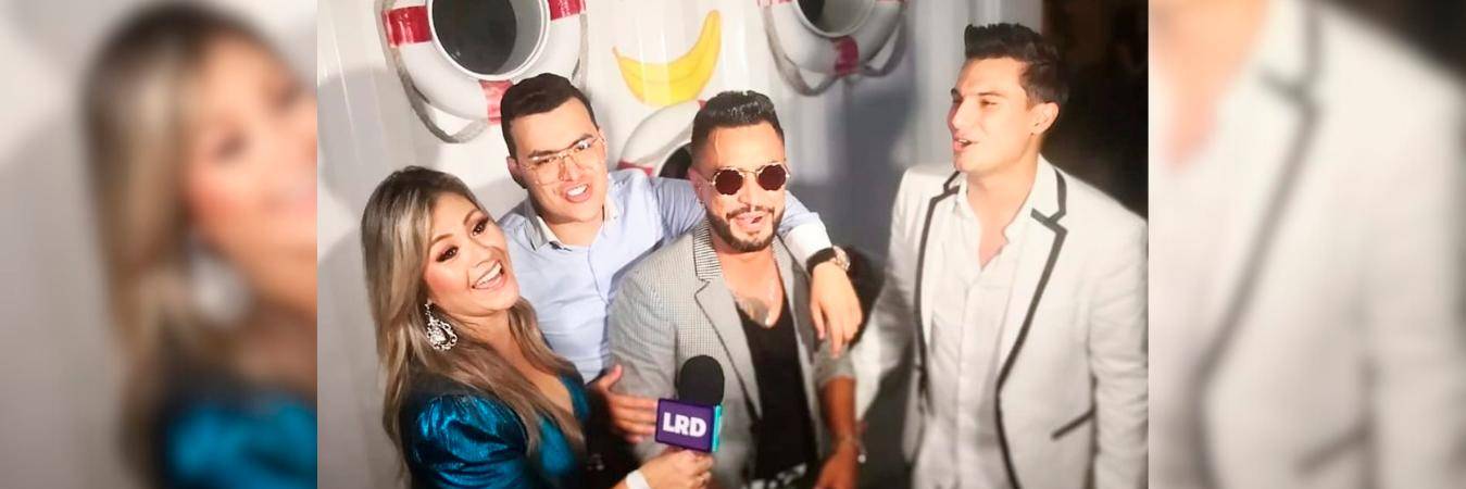 Francy, Yeison Jimenez, Jhon Álex Castaño y Pipe Bueno en Punta Cana, República Dominicana. /FOTO: REDES SOCIALES