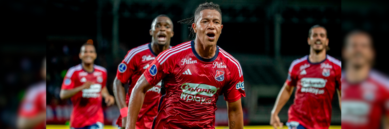 Independiente Medellín goleó 4-0 a Palestino de Chile. /FOTO: X @Sudamericana