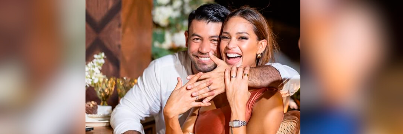 Andrea Tovar y Julián Guillermo. /FOTO: TOMADA DEL INSTAGRAM DE ANDREA TOVAR.