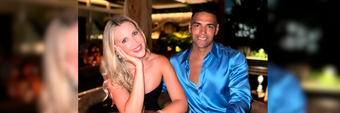 Radamel Falcao García junto a su esposa Lorelei Tarón. /FOTO: INSTAGRAM @falcao