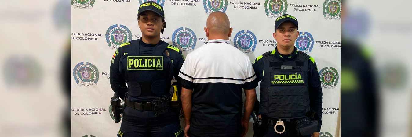 Ahora este hombre está a disposición de la Fiscalía. /FOTO: CORTESÍA