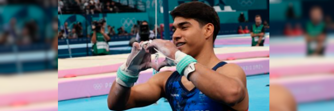 Ángel Barajas ganó medalla de plata en los Juegos Olímpicos de París 2024. /FOTO: INSTAGRAM @angel_barajas34