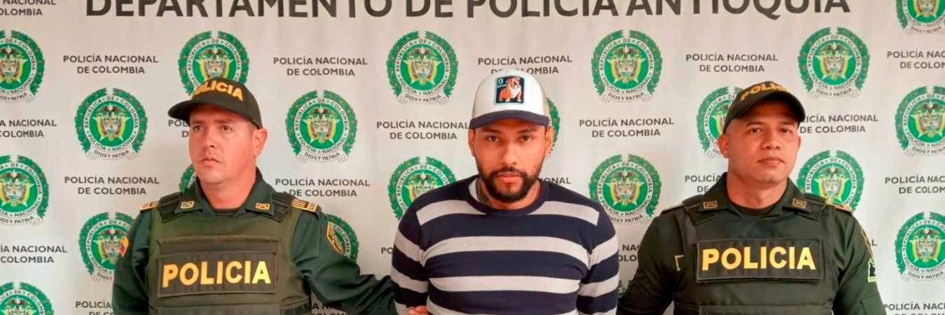 Luis Felipe Henao tras ser capturado. /FOTO: CORTESÍA