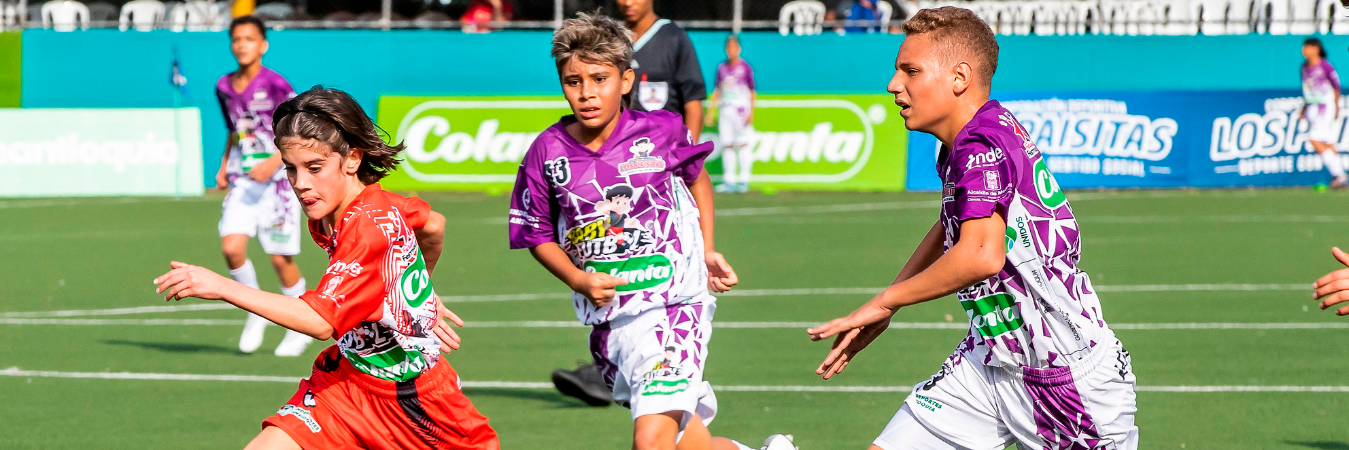 Partidos del Babyfútbol Colanta 2024. / FOTO: JAIME PÉREZ.
