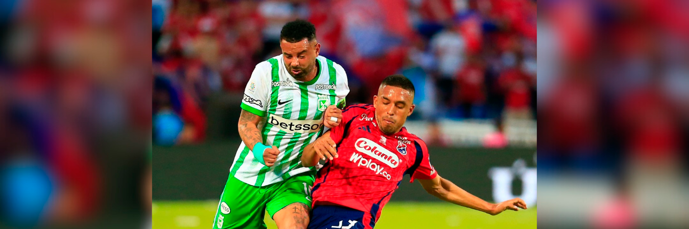 Atlético Nacional e Independiente Medellín no se hicieron daño en el último clásico y empataron 1-1. /FOTO: CAMILO SUÁREZ