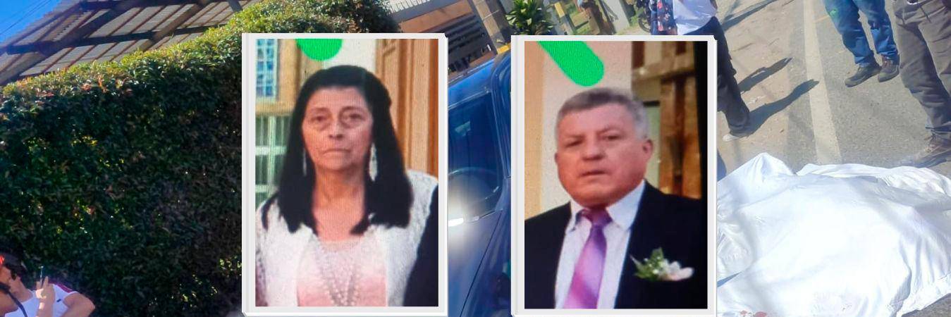 Los esposos fueron atacados por sicarios que iban en moto. /FOTOS: CORTESÍA.