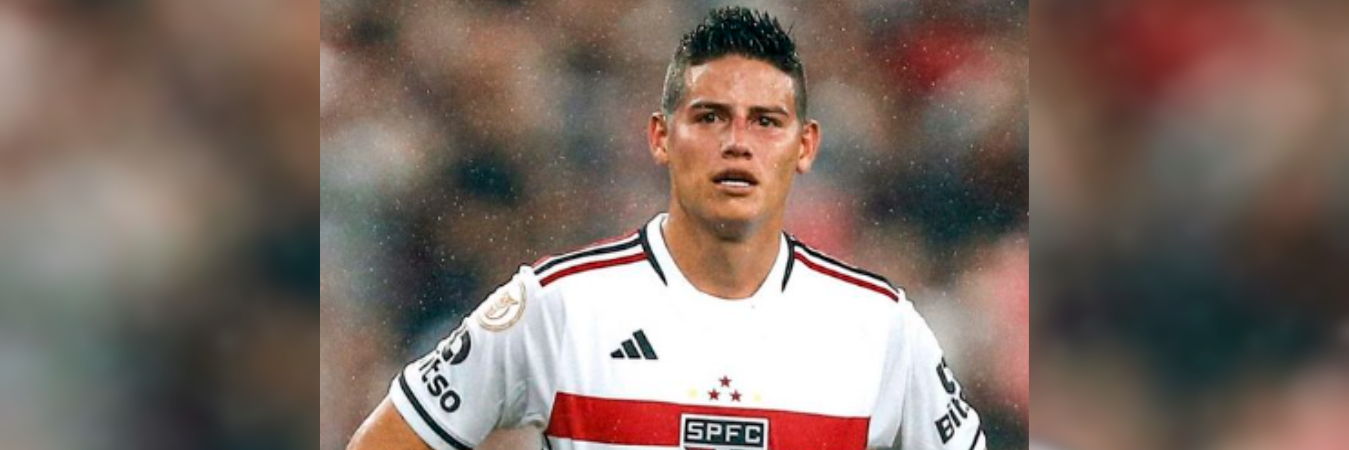 James Rodríguez disputando un partido con el Sao Paulo. /FOTO: INSTAGRAM @jamesrodriguez10