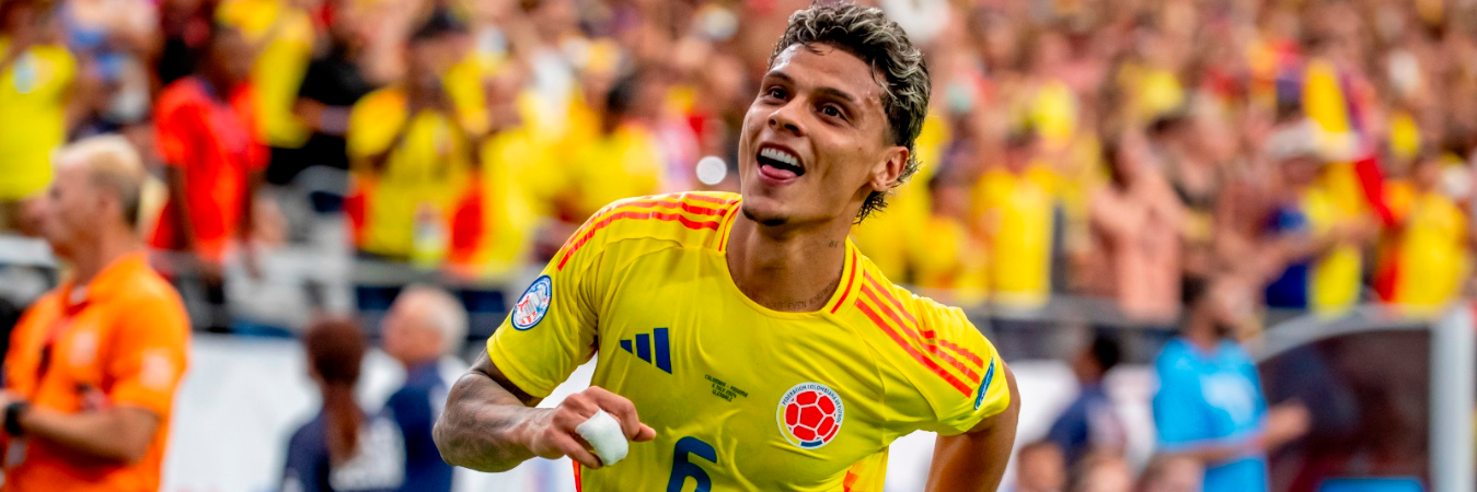 Richard Ríos marcó uno de los goles de la Selección Colombia en la Copa América 2024. /FOTO: JUAN ANTONIO SÁNCHEZ.