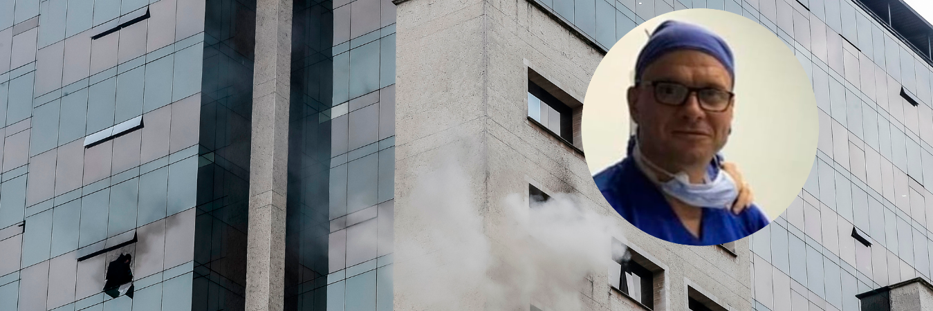 Juan Guillermo Aristizábal y la Clínica Medellín. /FOTOS: JAIME PÉREZ MUNÉVAR Y CORTESÍA