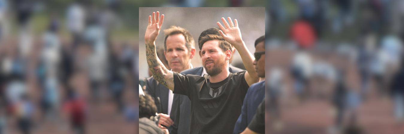 Lionel Messi en la India. FOTO: @ESPNINDIA