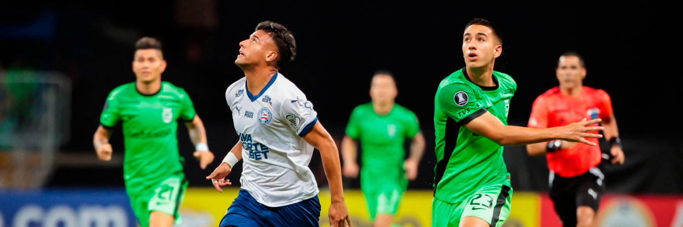 Atlético Nacional complica su camino en la Libertadores, es tercero del Grupo F con 3 puntos. /FOTO: X @ecbahia