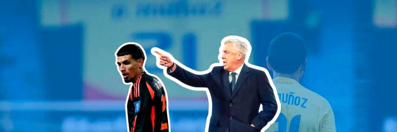 El futbolista estaría en la mira de los directivos españoles. / FOTO: @DANIEL.CHITIVA Y CARLO ANCELOTTI.