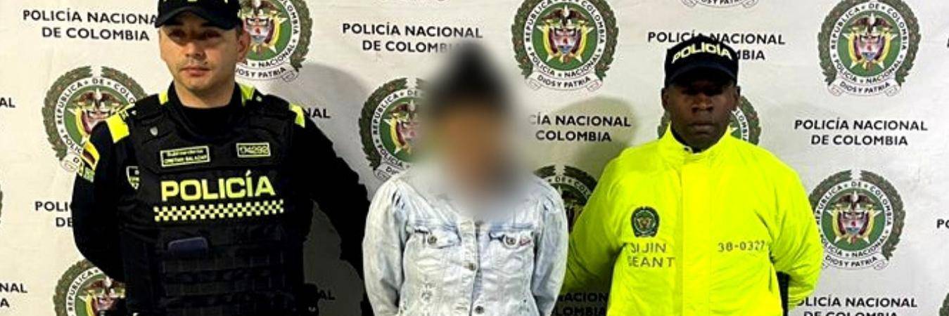 Captura de la enfermera Adriana, de 29 años. FOTO: POLICÍA ANTIOQUIA