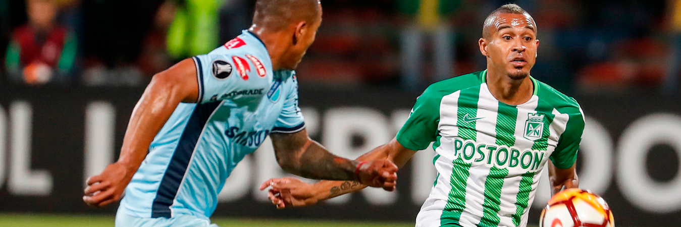 Macnelly Torres jugando un partido de Copa Libertadores con Atlético Nacional. /FOTO: ARCHIVO