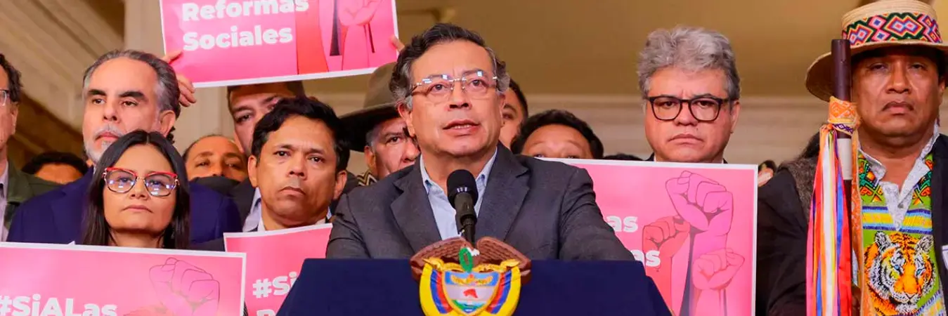 Gustavo Petro presidente de Colombia. /FOTO: X @infopresidencia