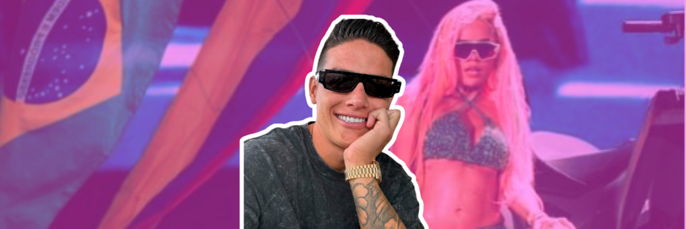El futbolista James Rodríguez y la cantante Karol G. /FOTO: REDES SOCIALES 