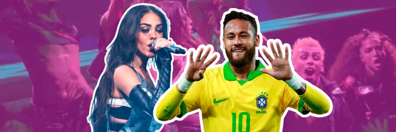 Cantante Danna Paola y futbolista Neymar. /FOTO: REDES SOCIALES 